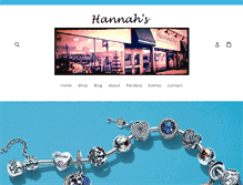 Tablet Screenshot of hannahs.com